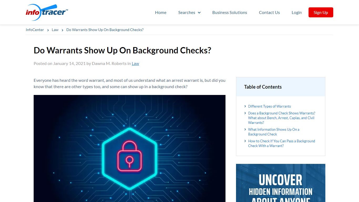 Do All Warrants Show Up On Background Checks? - InfoCenter - Infotracer.com